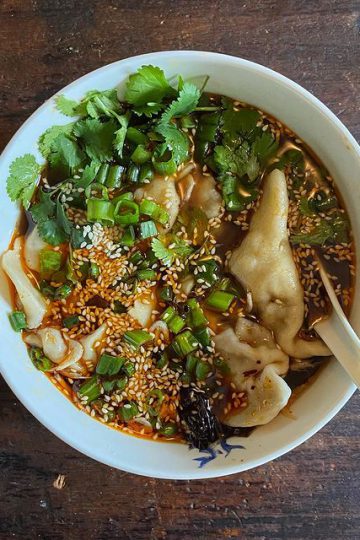 Xi'an Hot and Sour Dumpling Soup